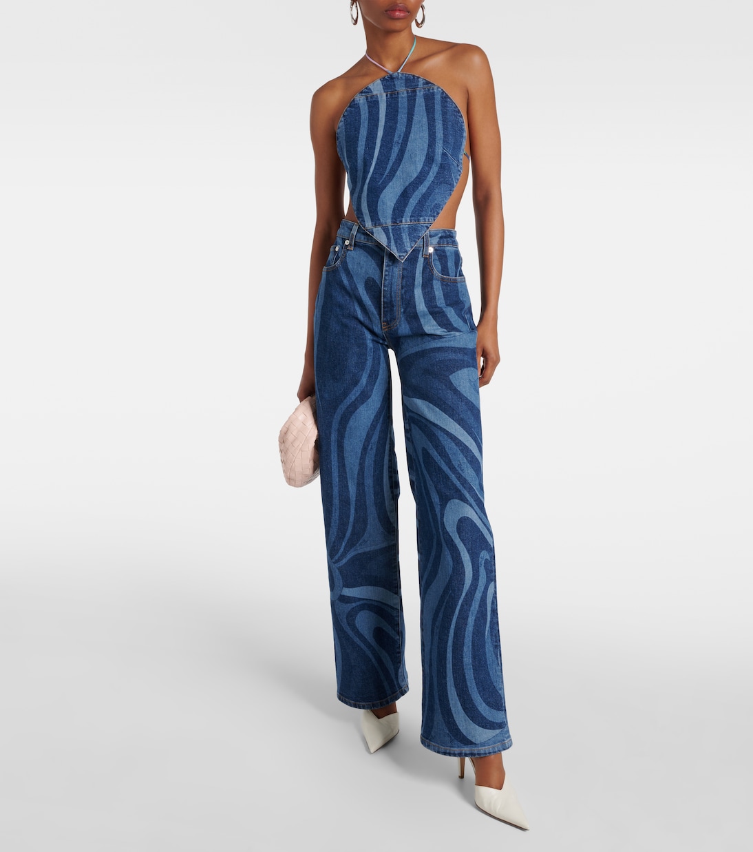 Top Marmo de denim | Pucci
