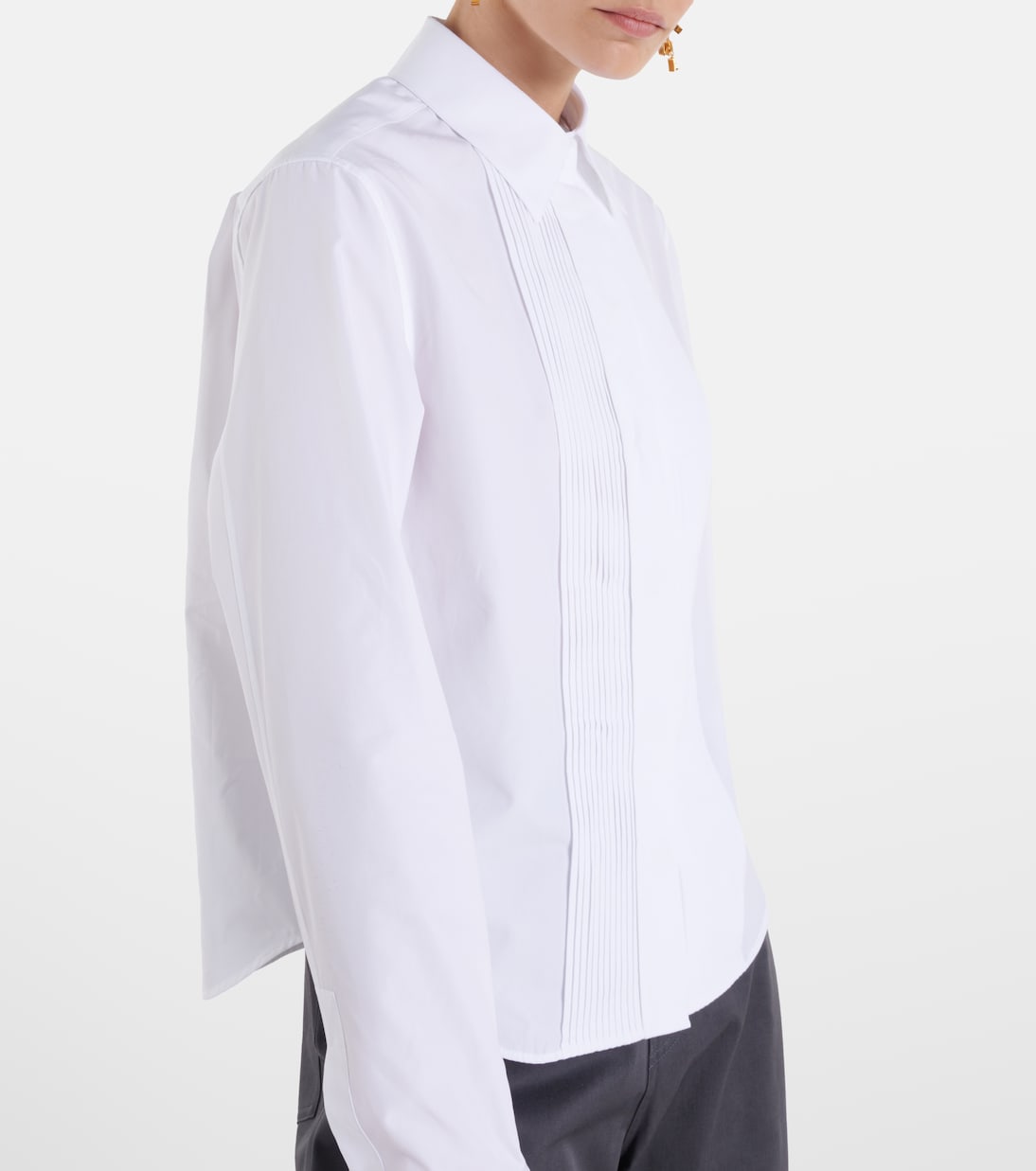 Pleated cotton blouse | Loewe