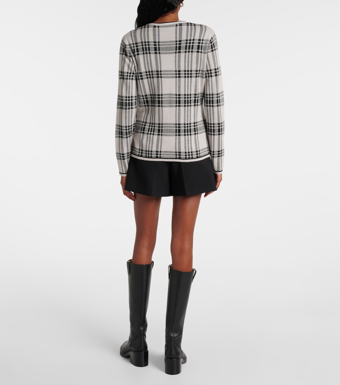 Cardigan Giara in lana a quadri | 'S Max Mara