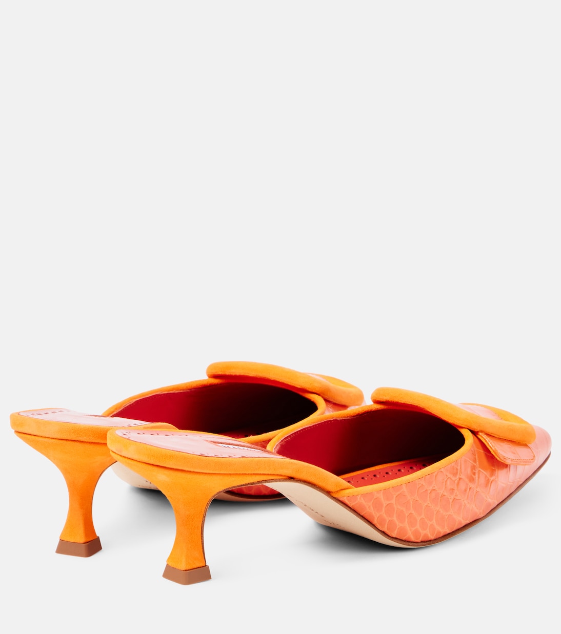 Maysalebi 50 croc-effect leather mules | Manolo Blahnik