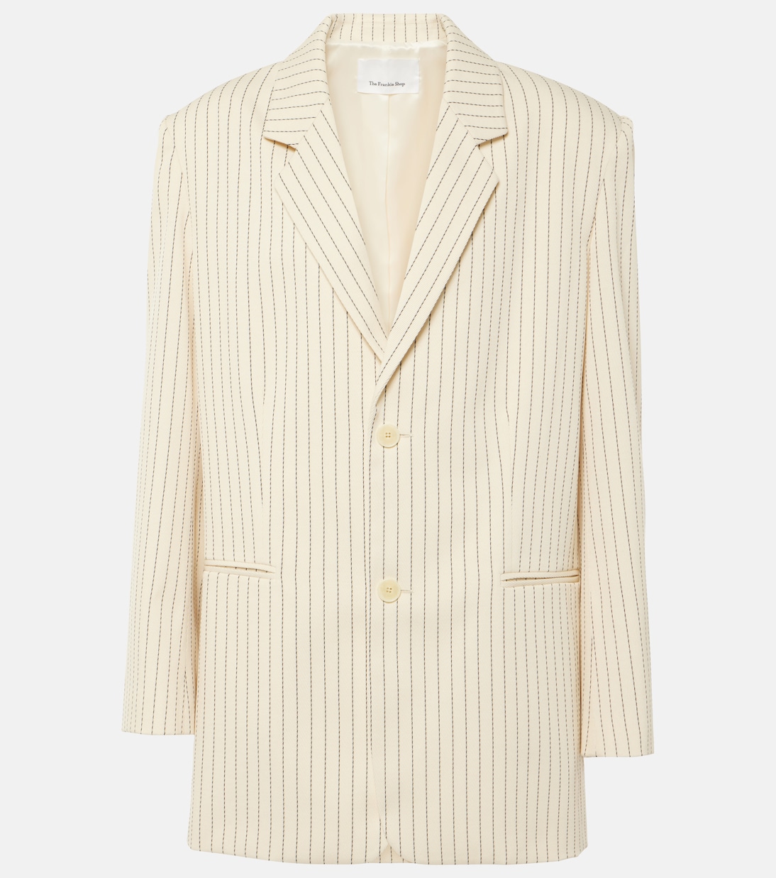 Aiden pinstripe twill blazer | The Frankie Shop