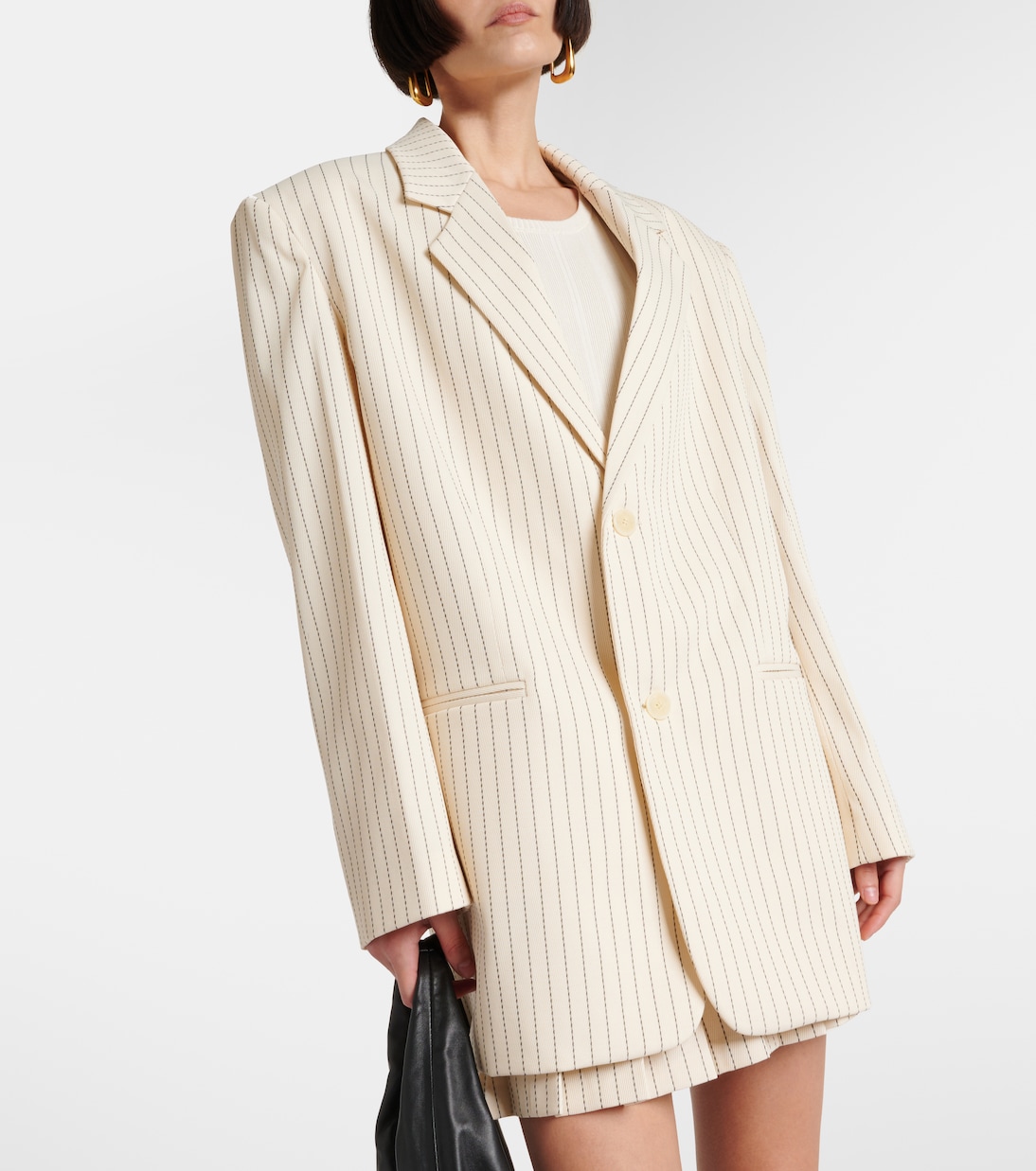 Aiden pinstripe twill blazer | The Frankie Shop
