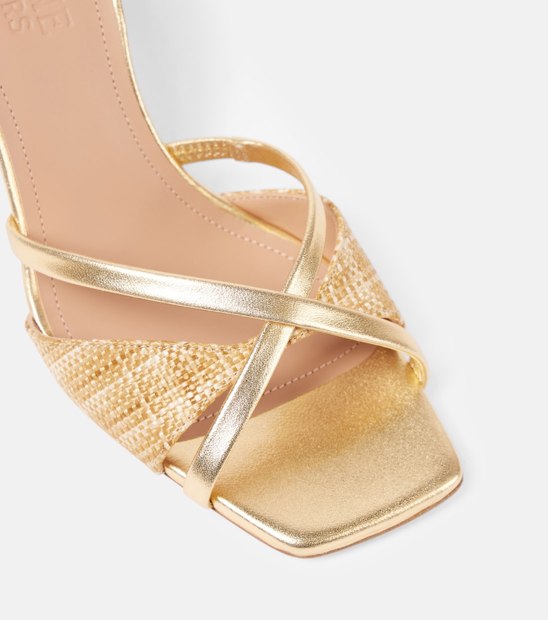 Sandali Penn 70 in rafia e pelle | Malone Souliers