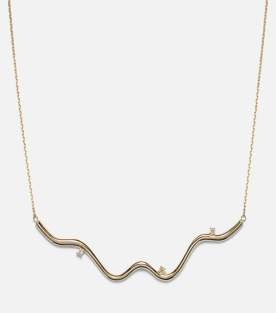 Collier Harbor Lights en or 10 ct et diamants | Stone and Strand