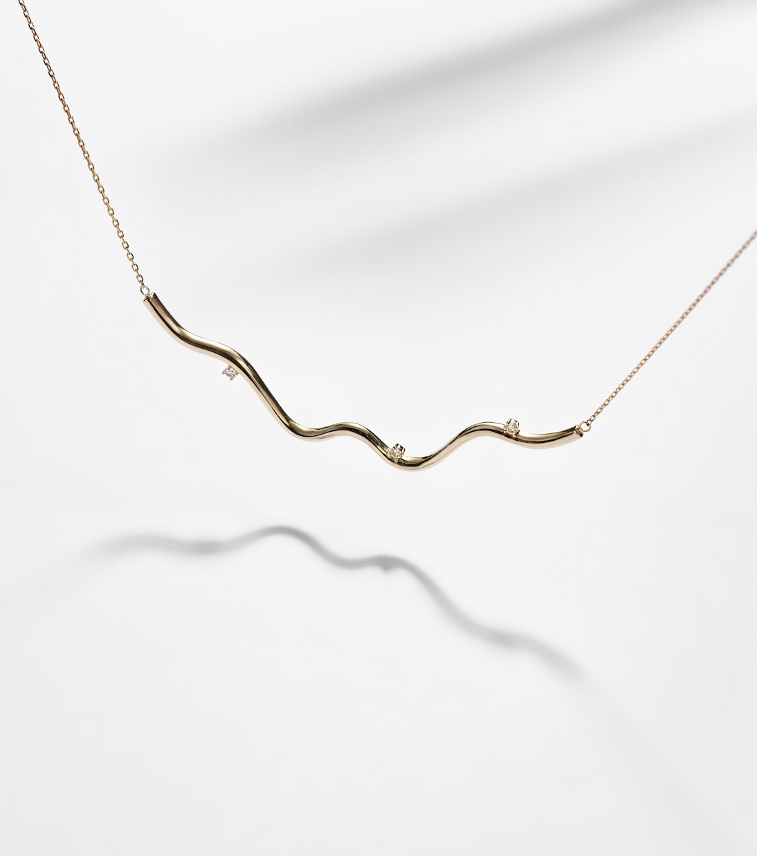 Collier Harbor Lights en or 10 ct et diamants | Stone and Strand