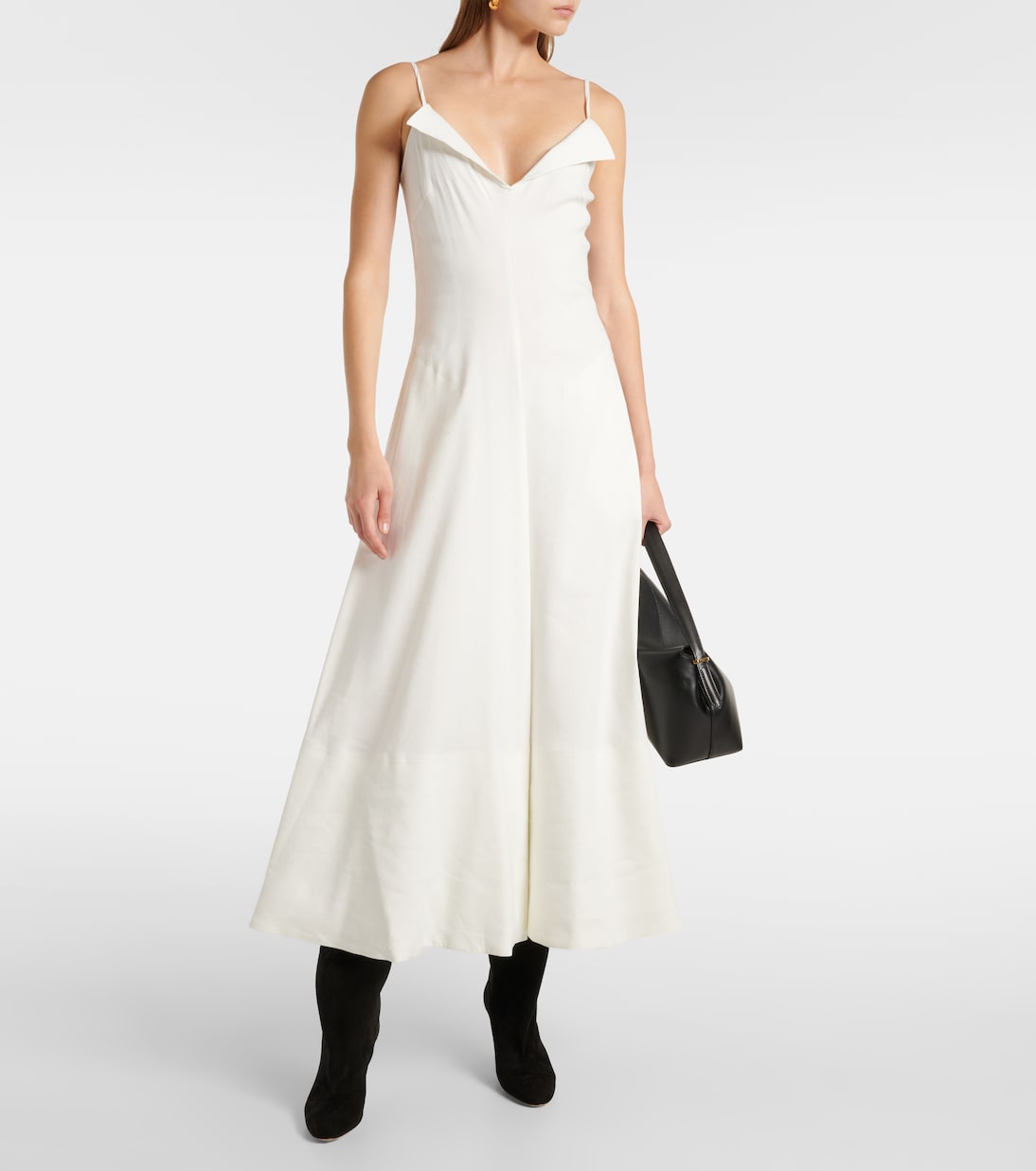 Abito midi Ruby in misto lino | Proenza Schouler