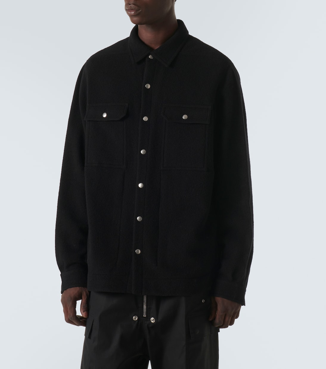 Virgin wool overshirt | Rick Owens