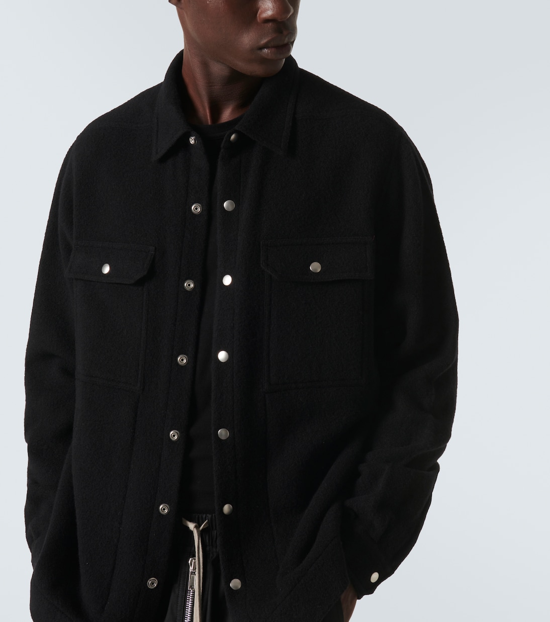 Virgin wool overshirt | Rick Owens