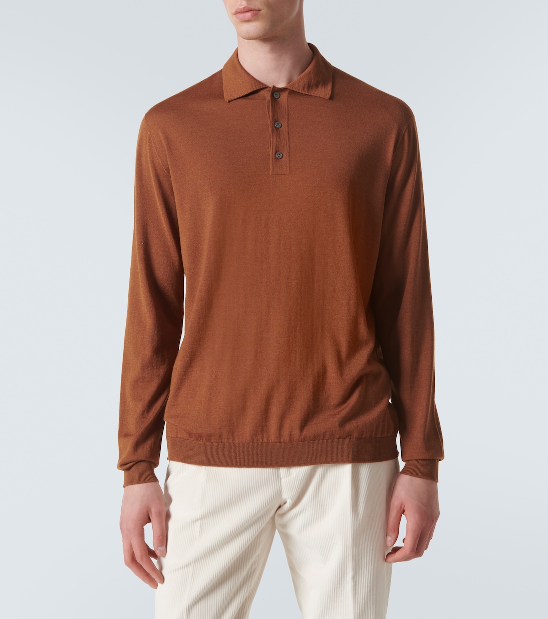 Polo en laine, soie et cachemire | Lardini