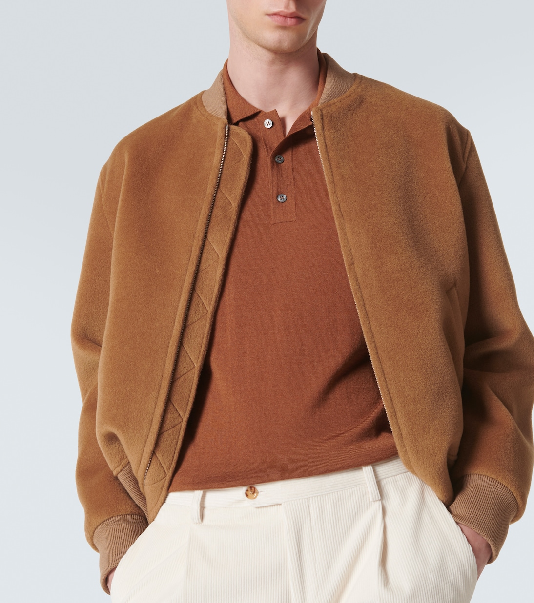 Polo en laine, soie et cachemire | Lardini