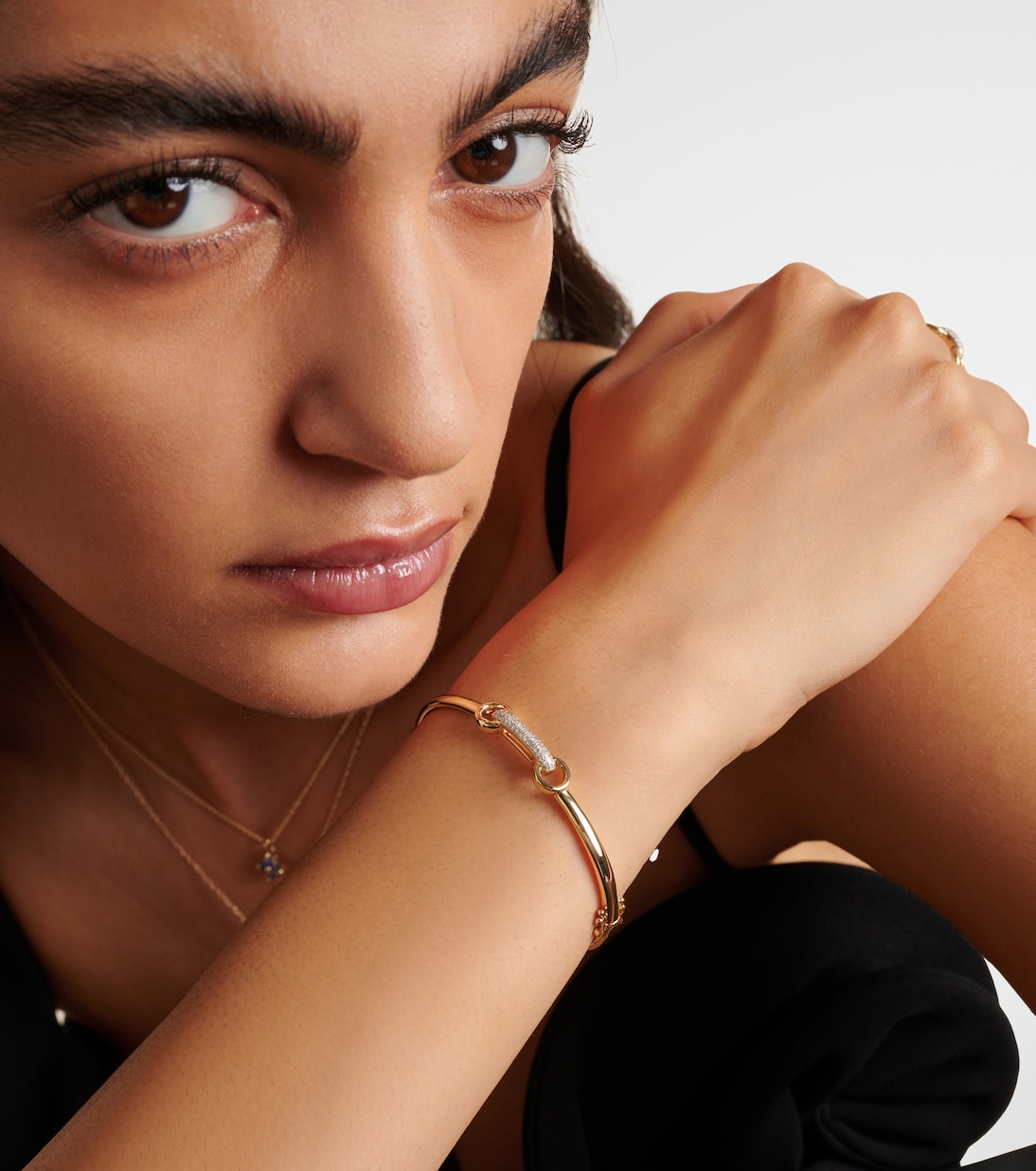 Bracelet en or 14 ct et diamants | Stone and Strand