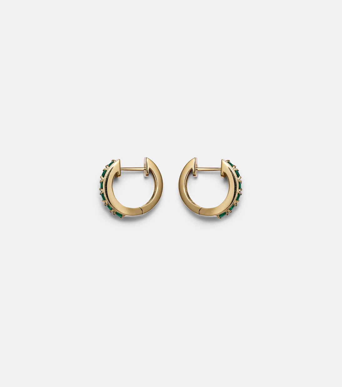 Boucles d'oreilles Lola en or 18 ct, émeraudes et diamants | Anita Ko