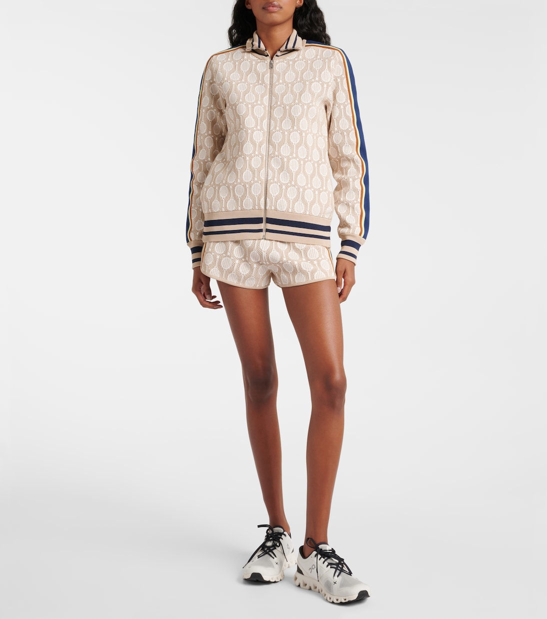 Low-Rise Shorts aus Jacquard | Tory Sport