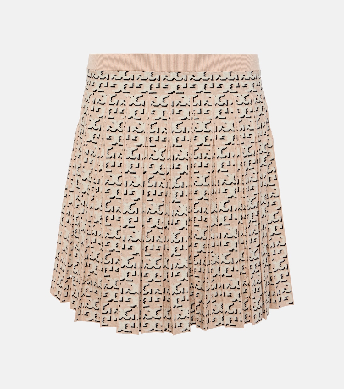 Monogram pleated miniskirt | Tory Burch