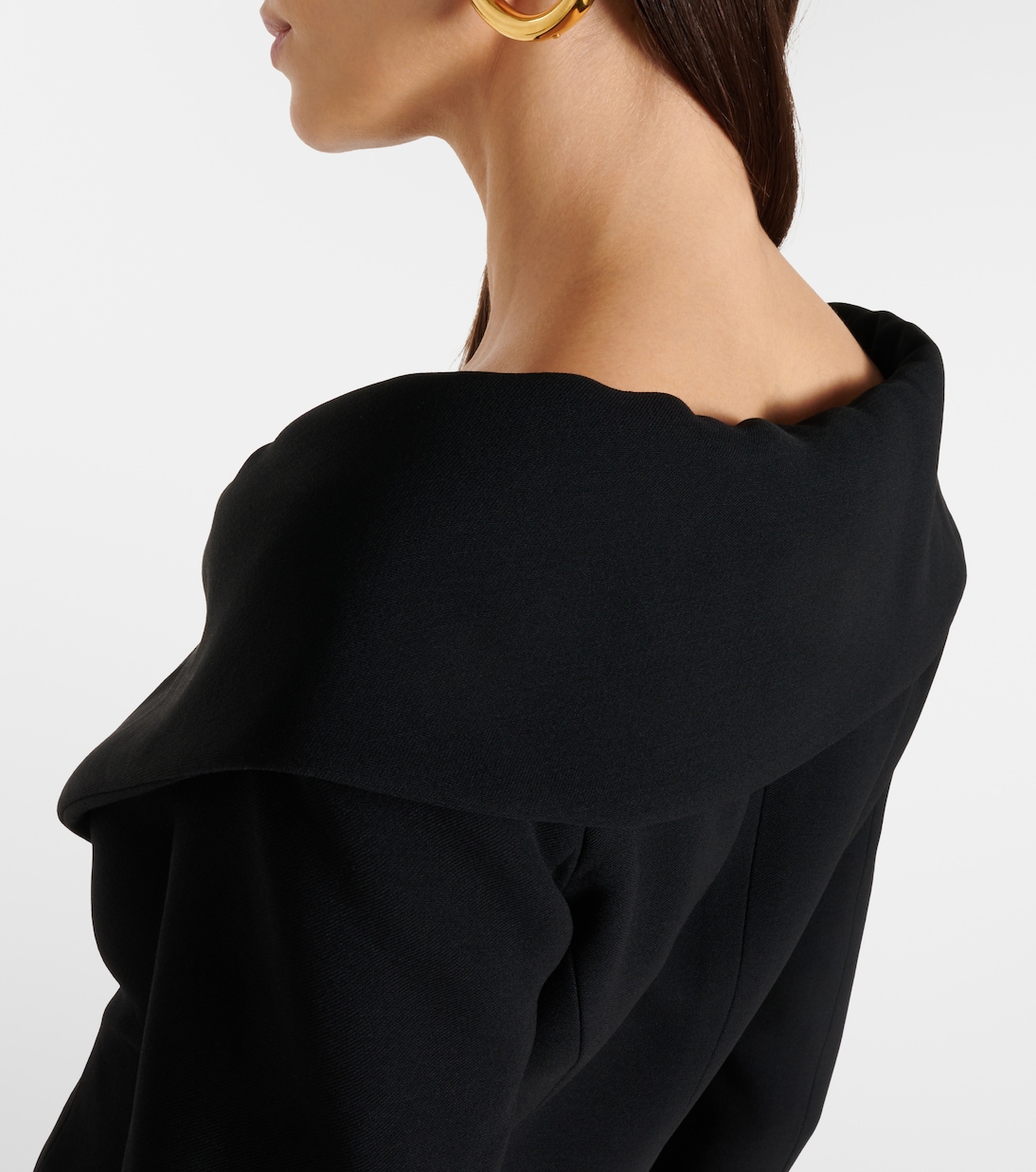 Veste en laine à encolure bardot | Alessandra Rich
