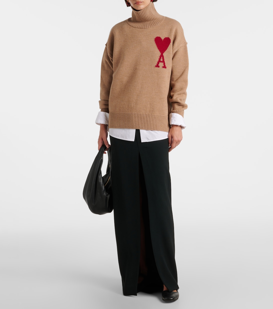Rollkragenpullover Ami de Cœur aus Wolle | Ami Paris