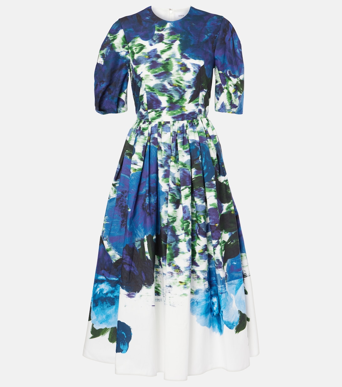 Abito midi in cotone con stampa floreale | Erdem