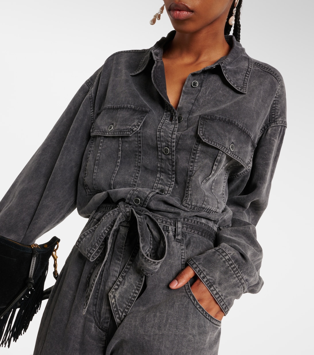 Mono de denim con cinturón | Marant Etoile