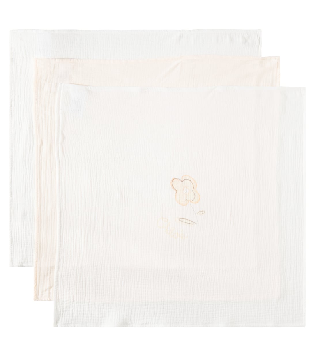 Baby - Set di 3 bavaglini in cotone  | Chloé Kids