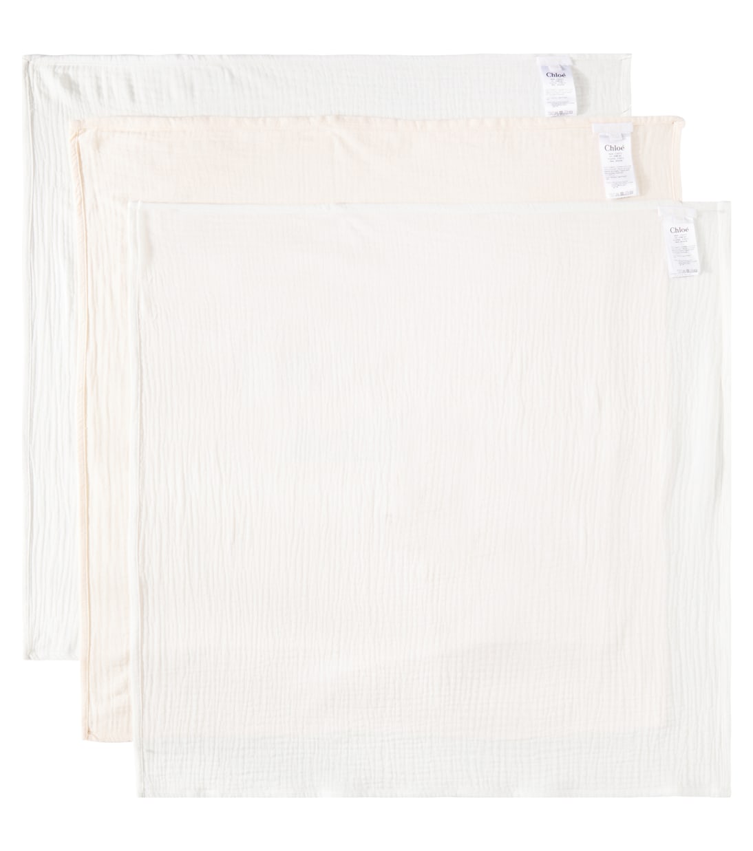 Baby - Set di 3 bavaglini in cotone  | Chloé Kids