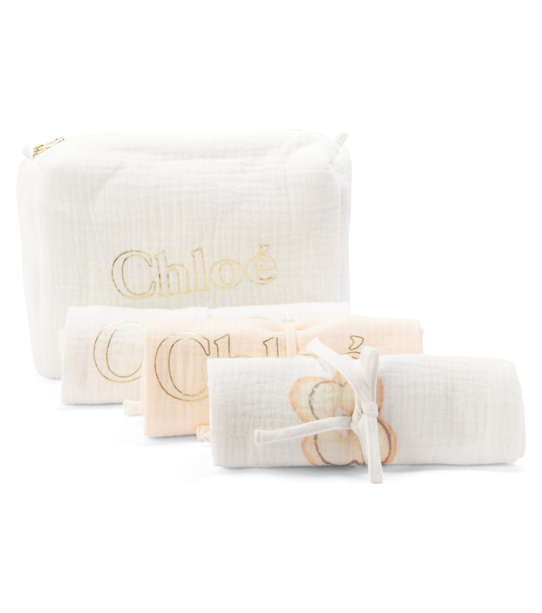 Baby - Set di 3 bavaglini in cotone  | Chloé Kids