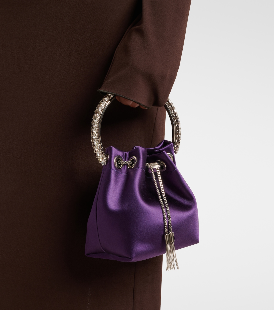 Secchiello Bon Bon Small in raso | Jimmy Choo