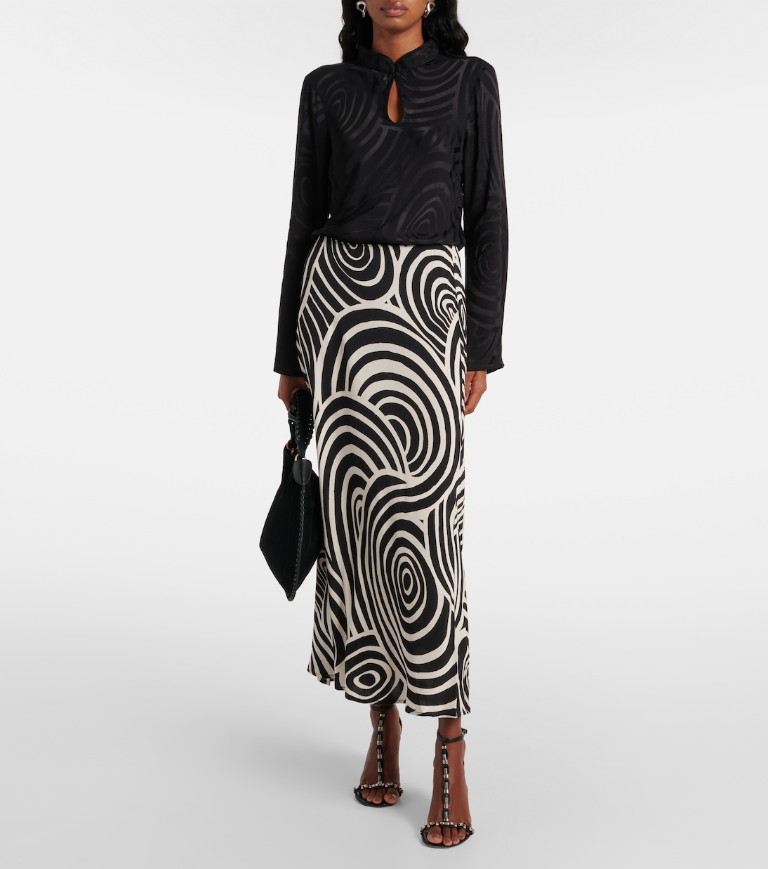 Top Wylder in raso jacquard | Rixo