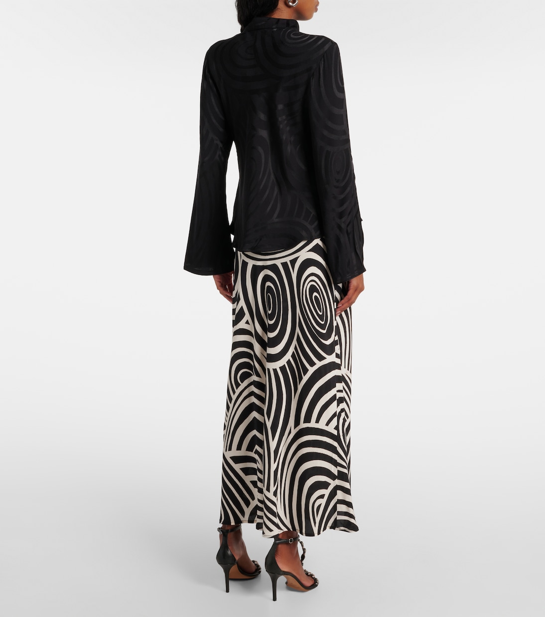 Top Wylder in raso jacquard | Rixo