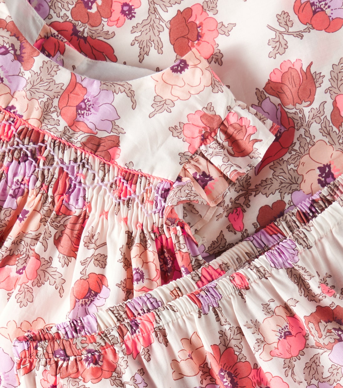 Baby - Set di abito e culottes in cotone | Bonpoint