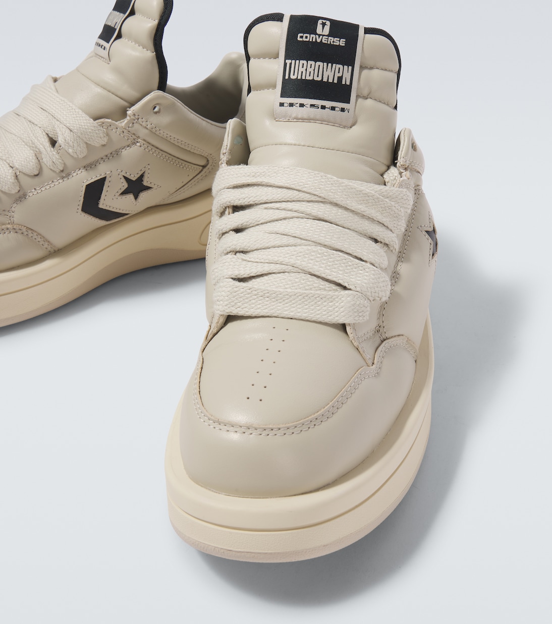 X Converse Sneakers Turbowpn aus Leder | DRKSHDW by Rick Owens