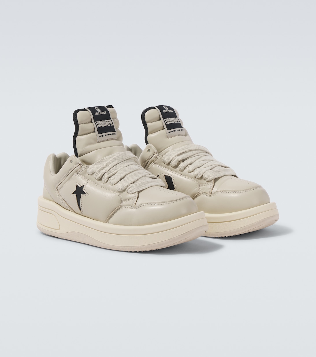 X Converse Sneakers Turbowpn aus Leder | DRKSHDW by Rick Owens