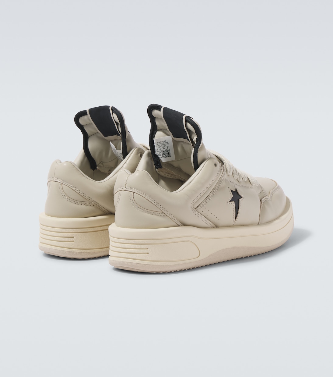 X Converse Sneakers Turbowpn aus Leder | DRKSHDW by Rick Owens