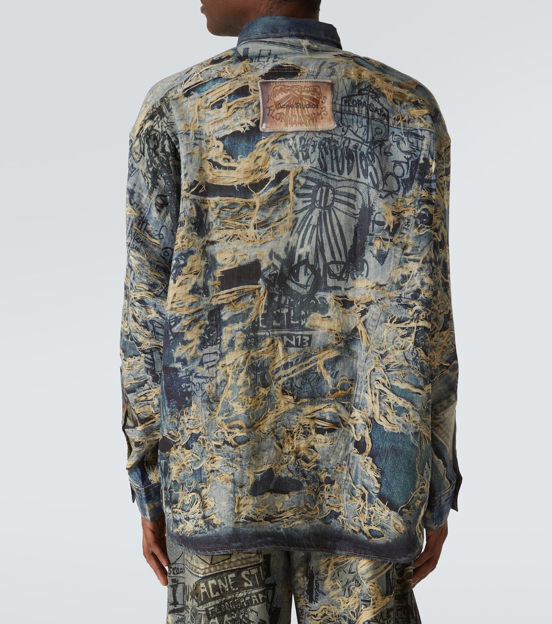 Camicia in lino con stampa | Acne Studios