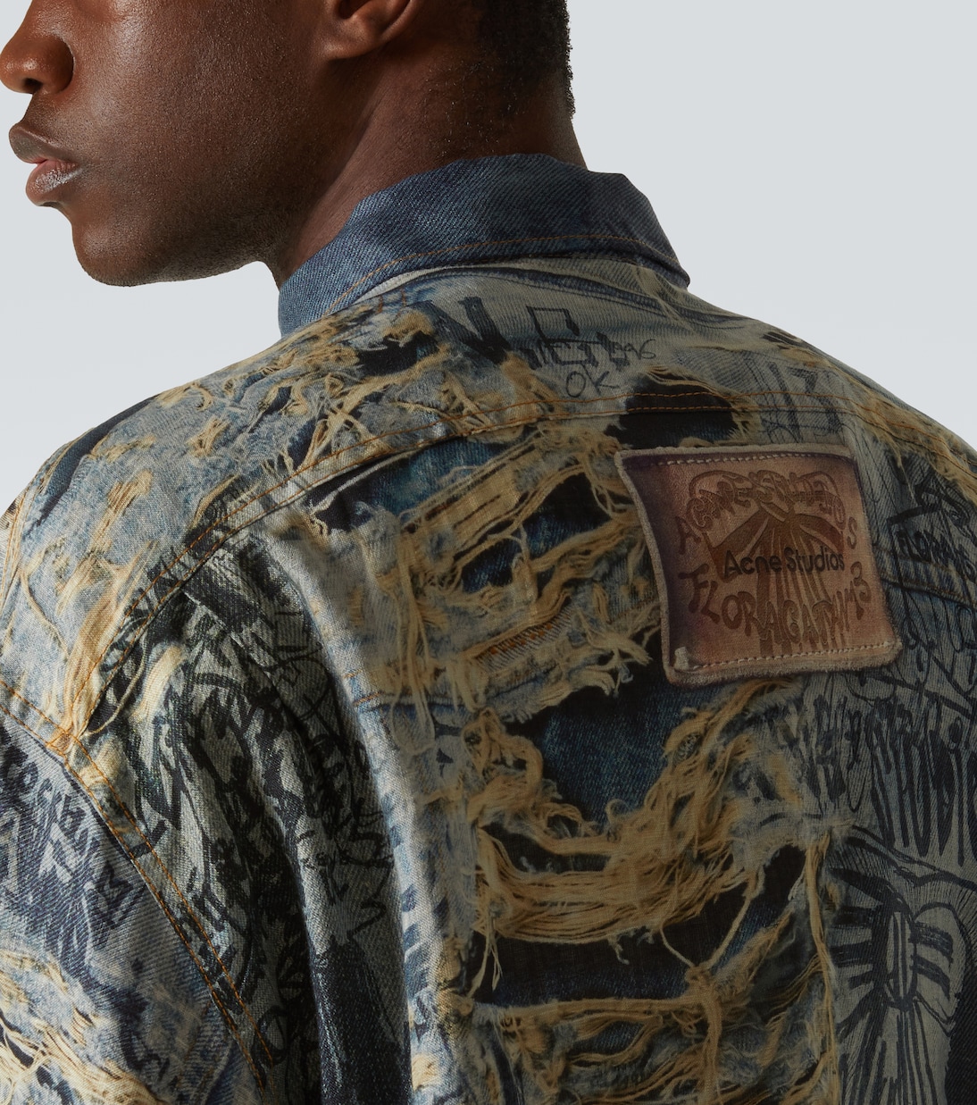 Camicia in lino con stampa | Acne Studios