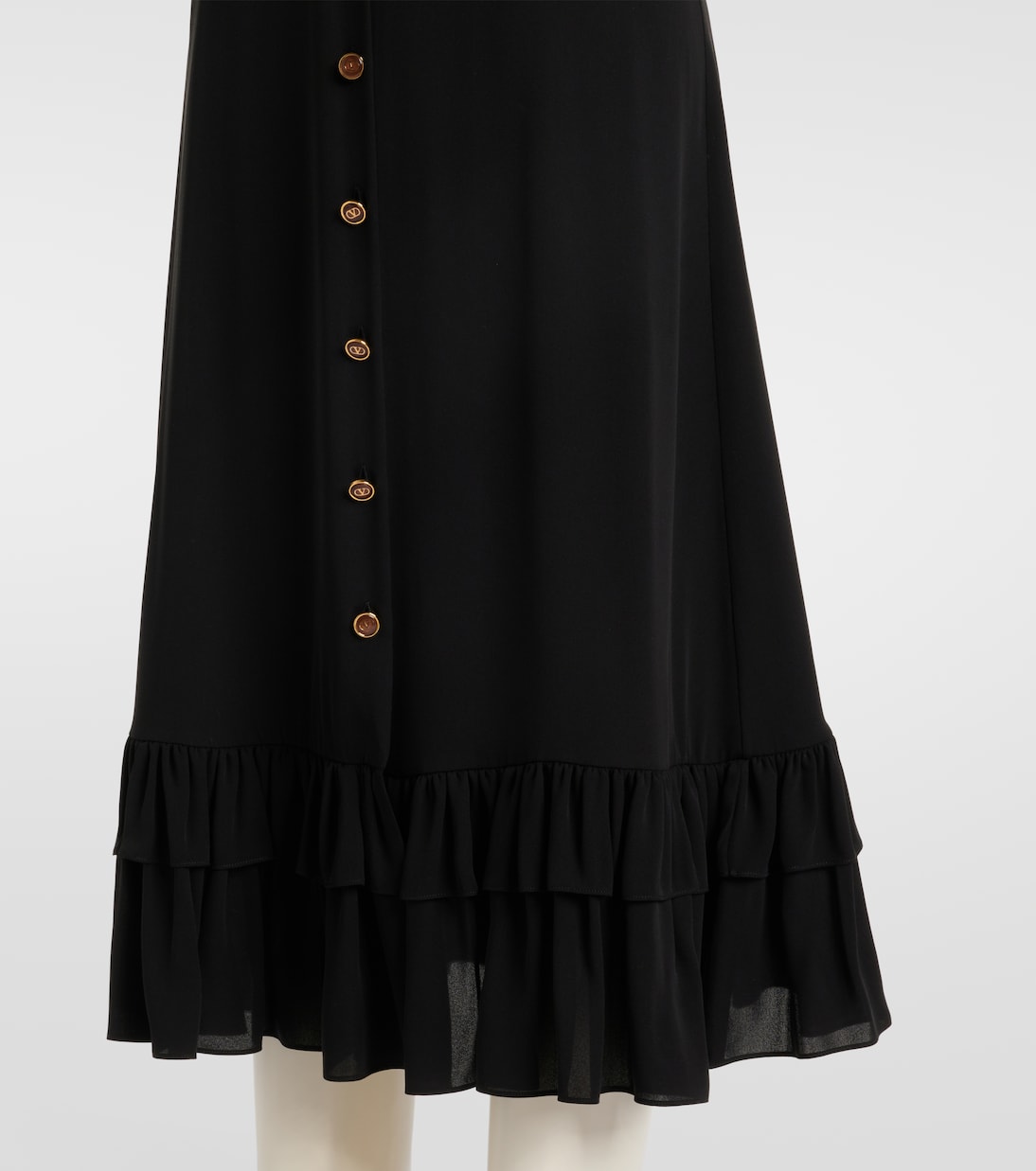 Robe midi en soie | Valentino