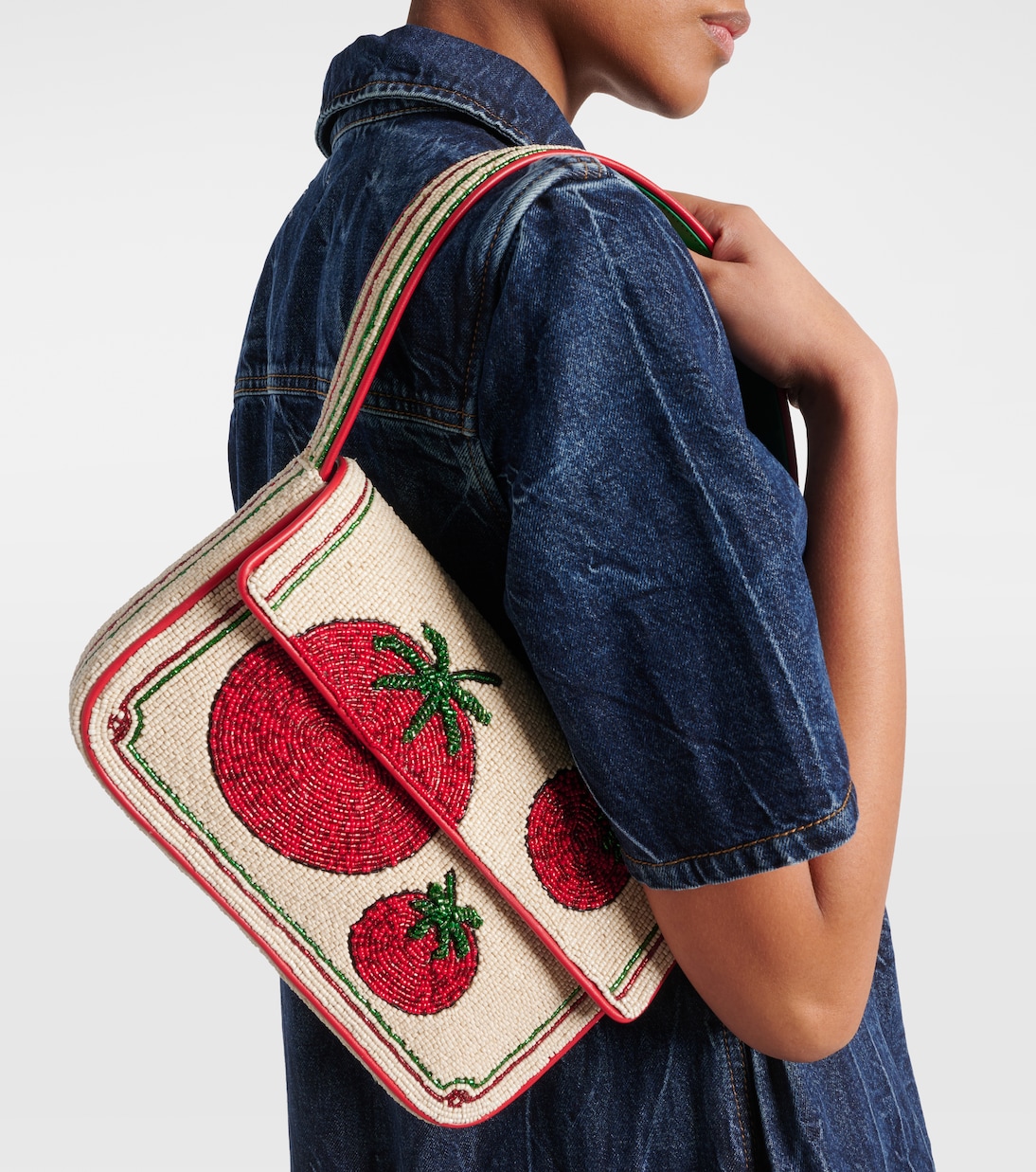 Borsa a spalla Tommy con perline | Staud