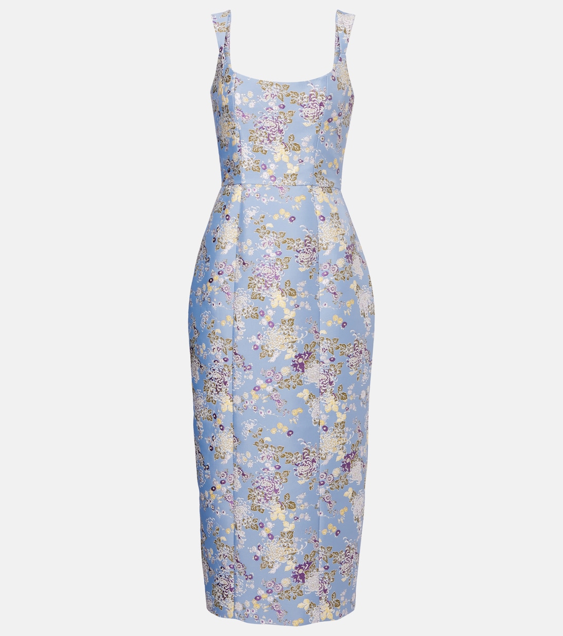 Abito midi Numa in broccato floreale | Markarian