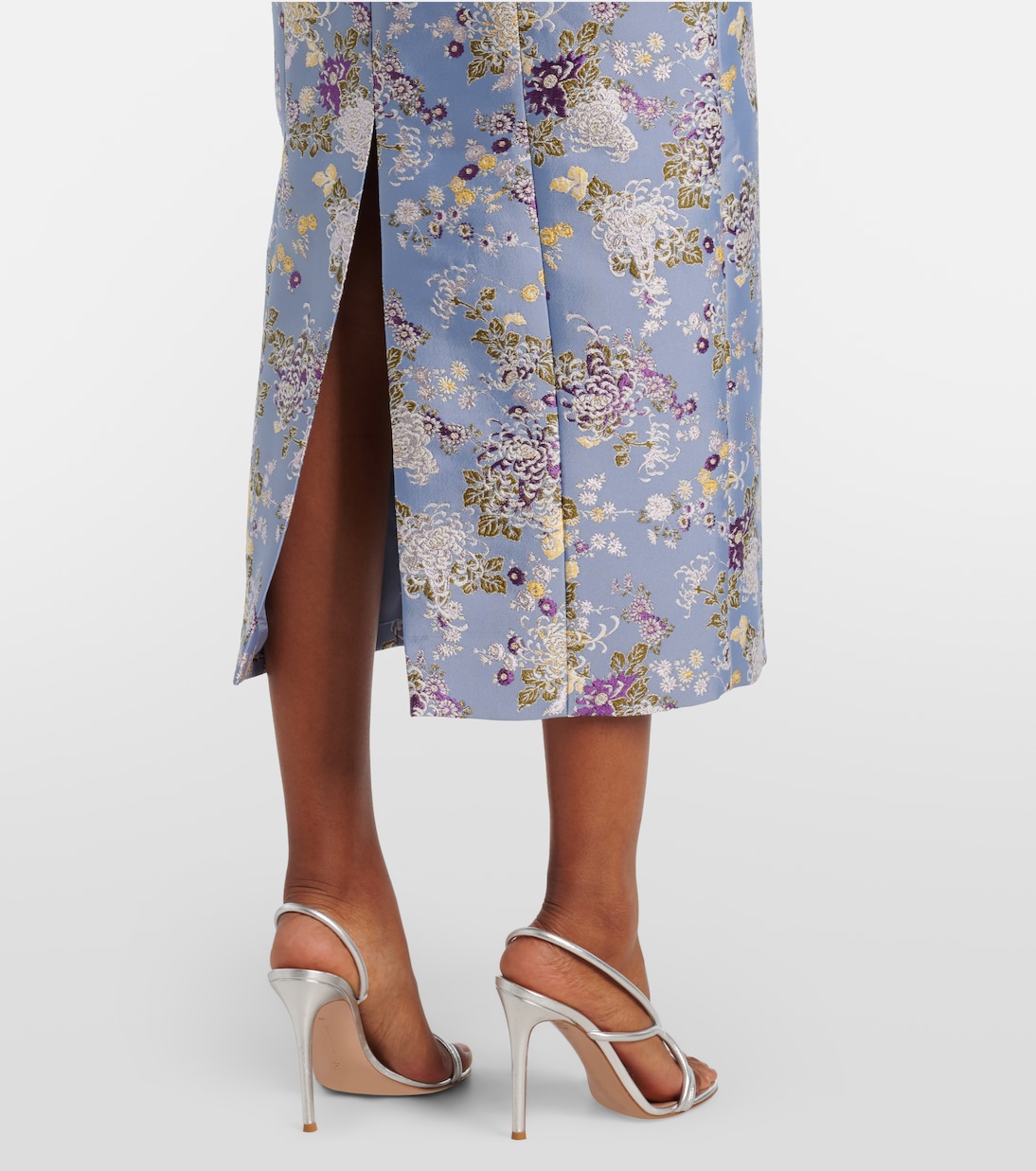 Abito midi Numa in broccato floreale | Markarian