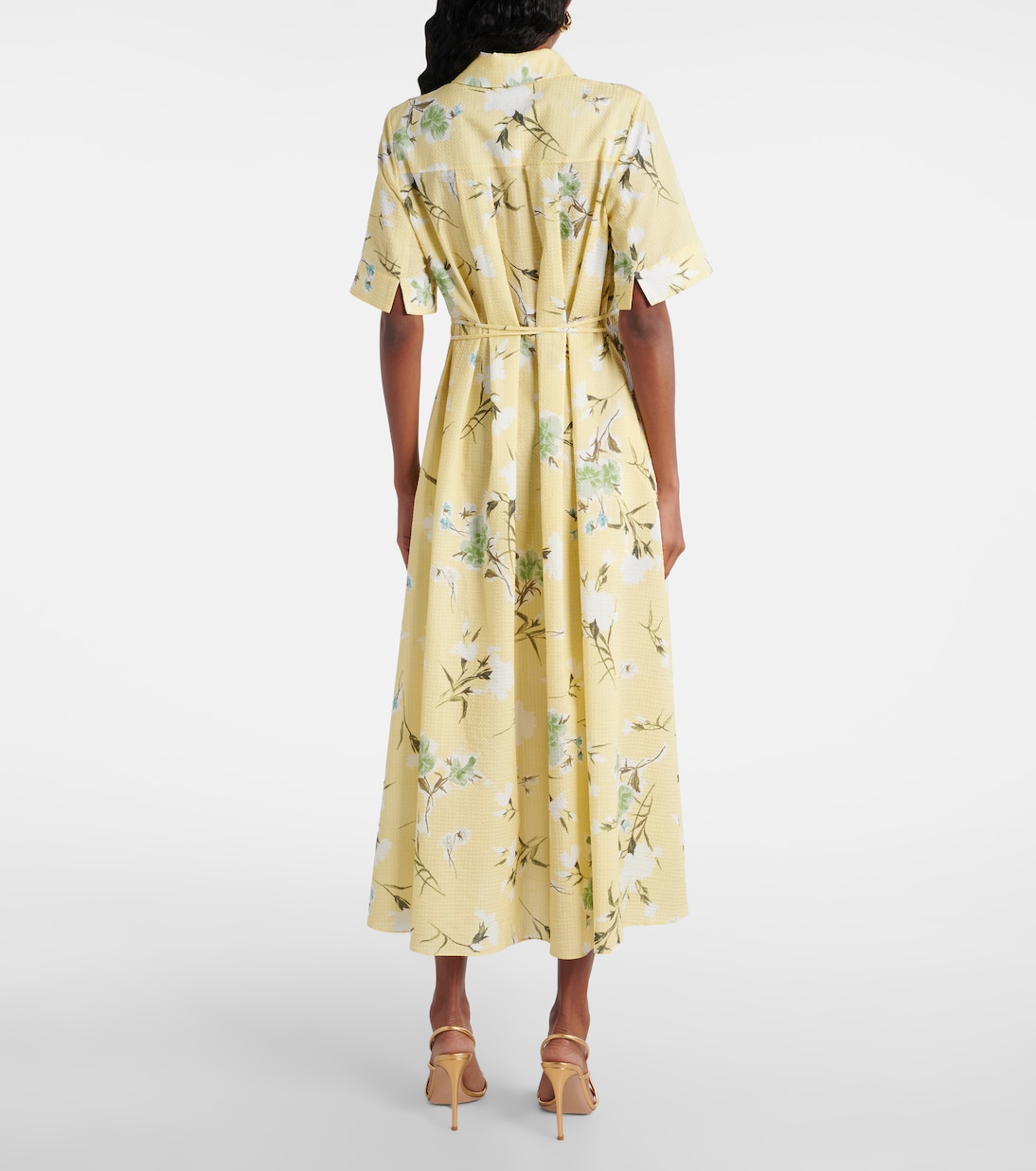 Robe chemise en coton à fleurs | Erdem