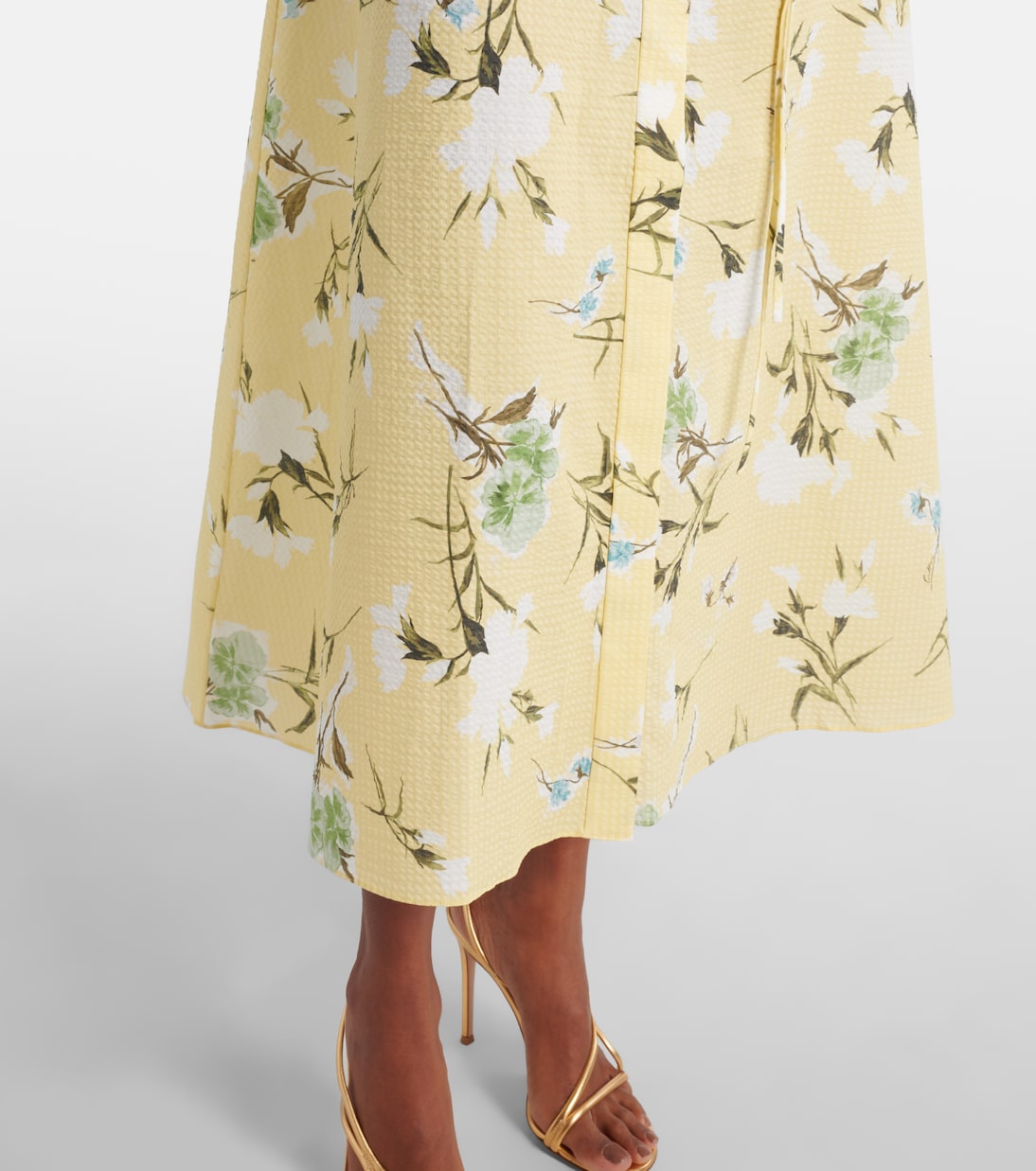 Robe chemise en coton à fleurs | Erdem
