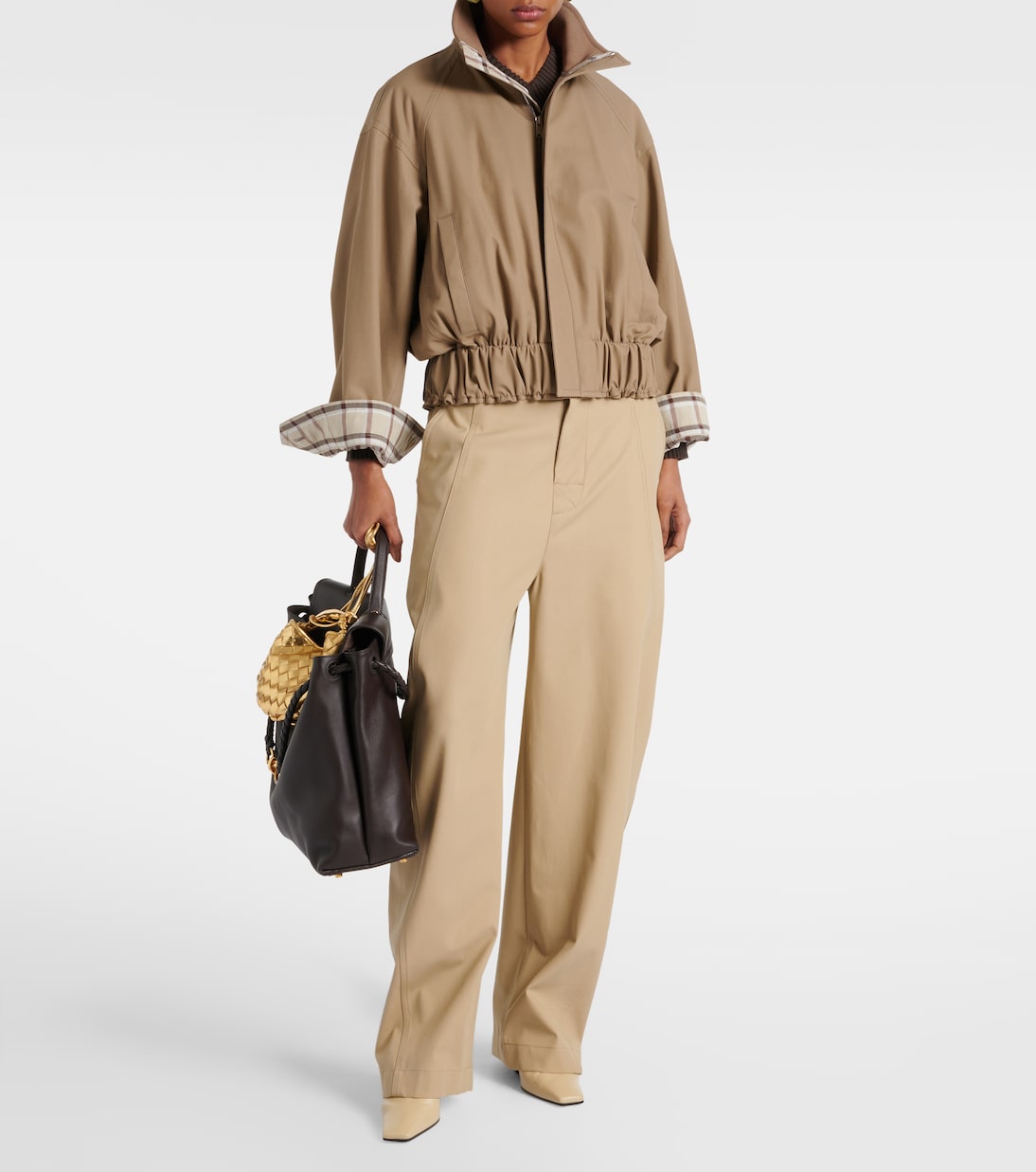 Weite Hose aus Baumwoll-Twill | Bottega Veneta