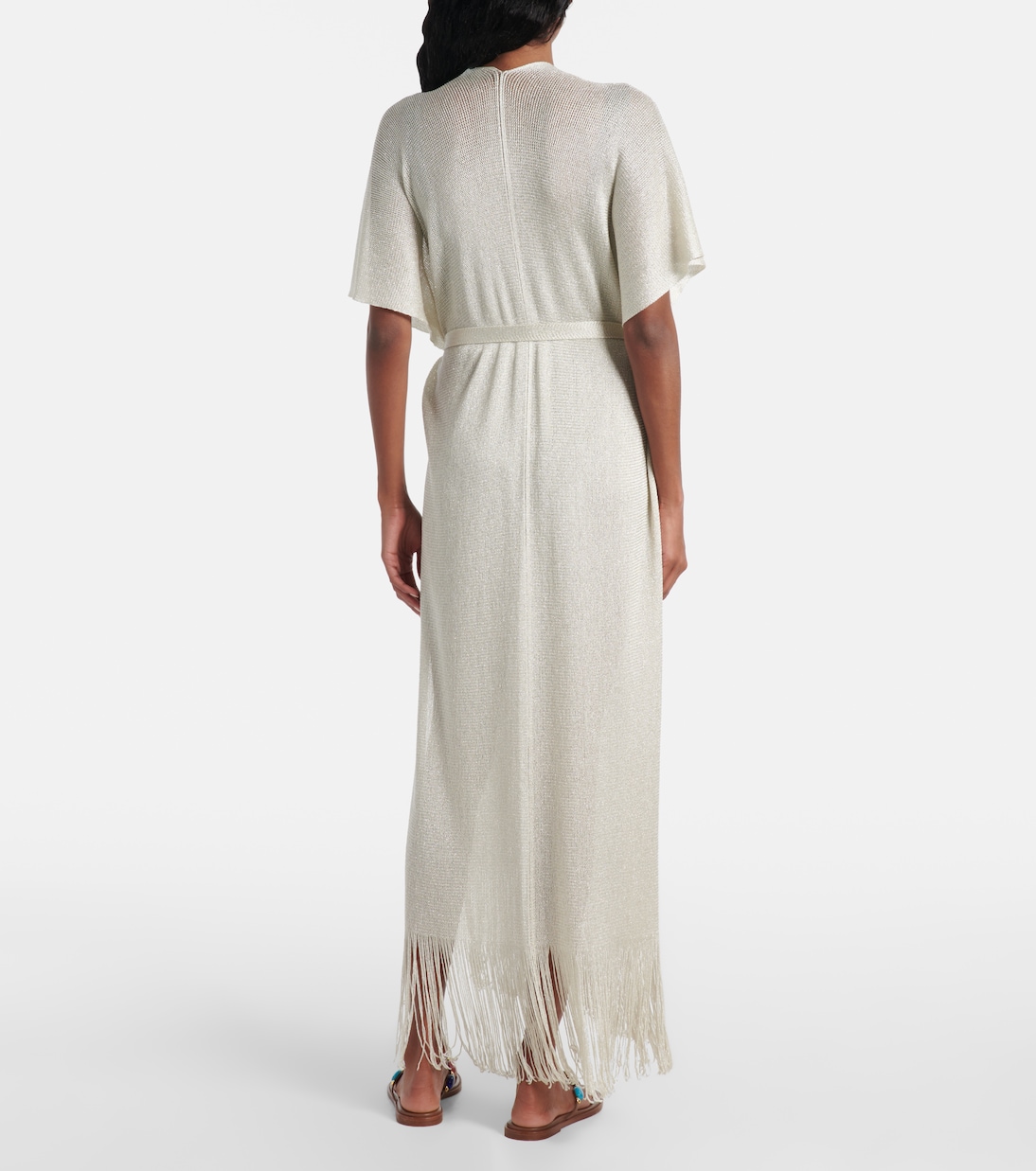 Zarelia fringed lamé kaftan | Max Mara