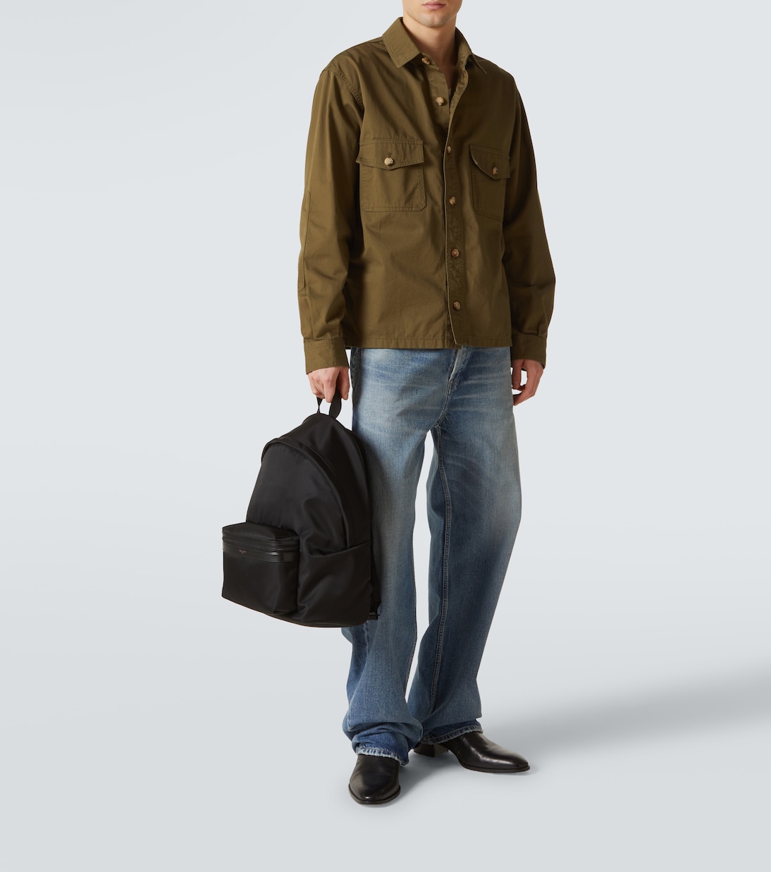 Rucksack City aus Canvas mit Leder | Saint Laurent