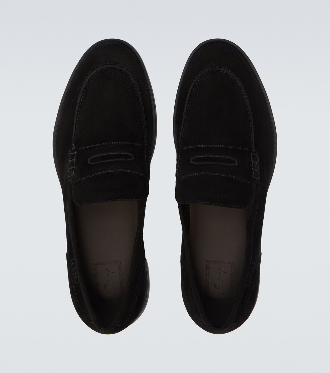 Suede penny loafers | Brioni