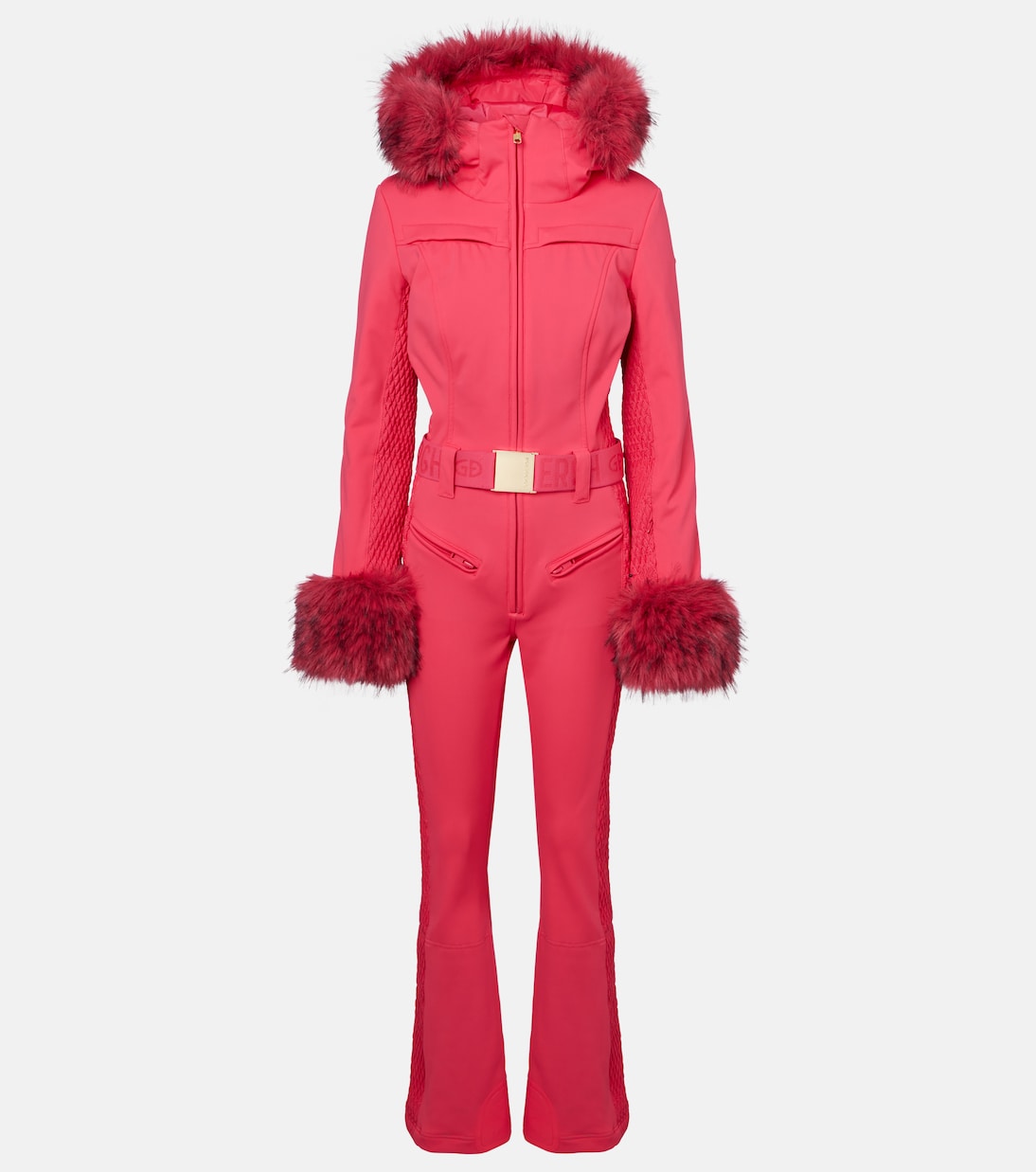 Angele faux fur-trimmed ski suit | Goldbergh
