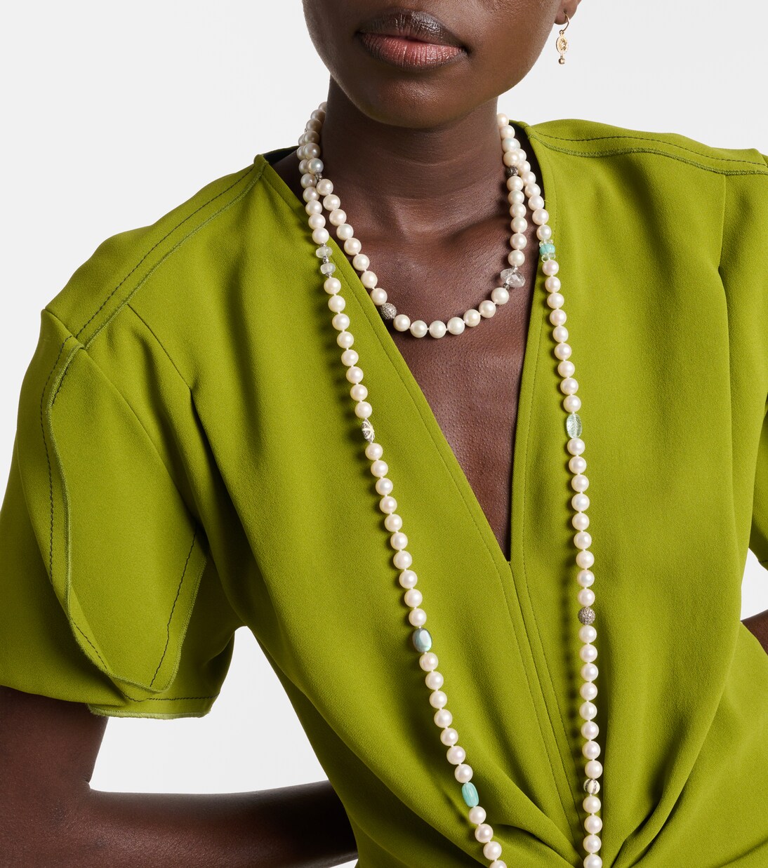 Collar con perlas y diamantes | Ileana Makri