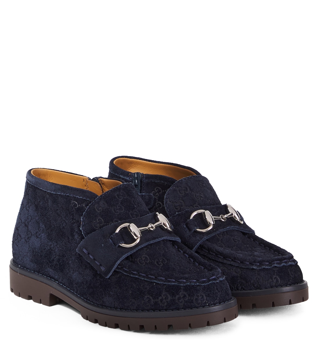 Ankle Boots Horsebit GG aus Veloursleder | Gucci Kids