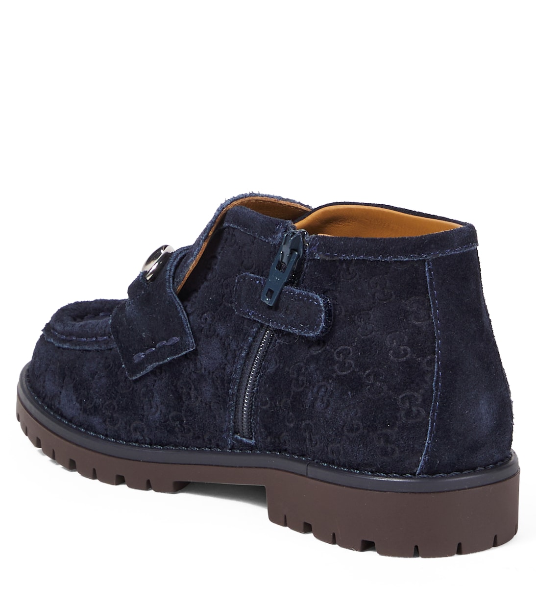 Ankle Boots Horsebit GG aus Veloursleder | Gucci Kids
