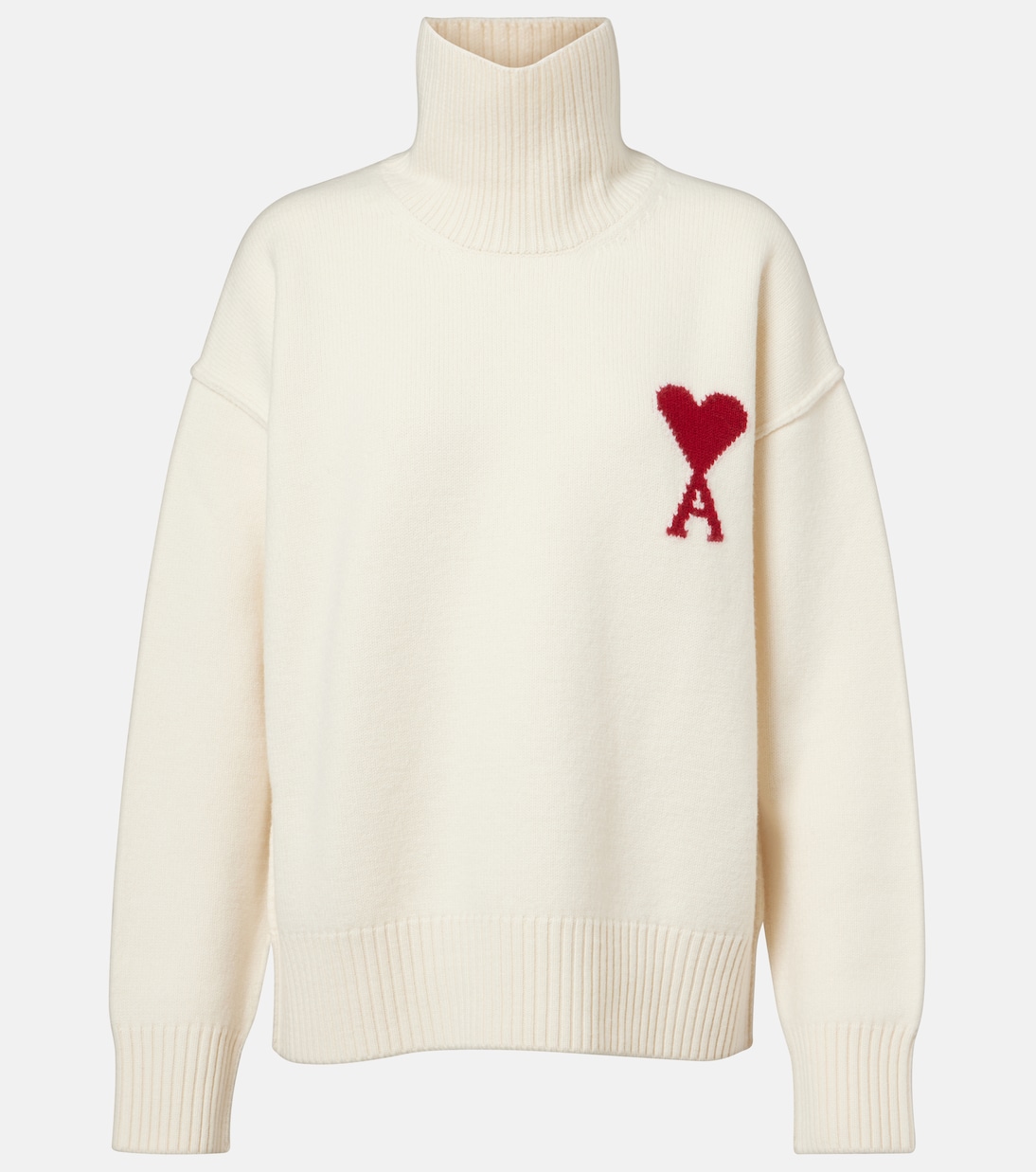 Ami de Cœur virgin wool turtleneck sweater | Ami Paris