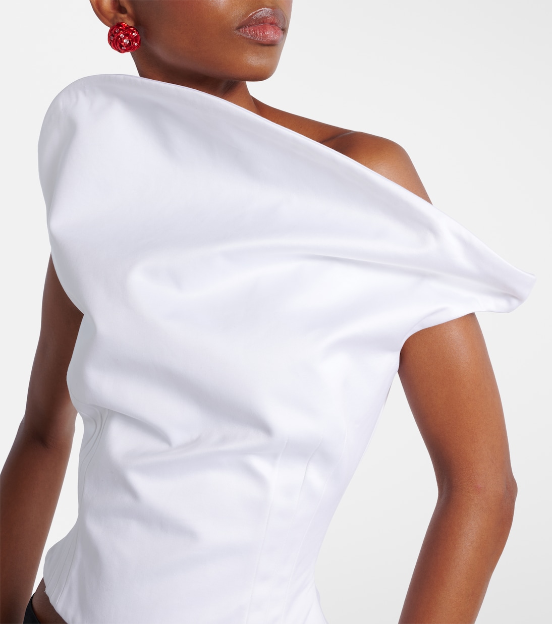 Asymmetrisches Bustier-Top aus Baumwolle | Magda Butrym